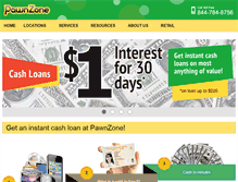 Tablet Screenshot of pawnzone.com